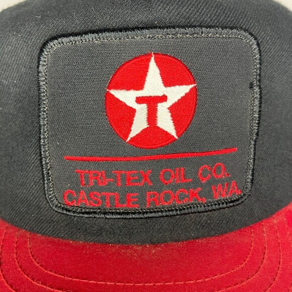 Vintage Tri-Tex Oil Co Castle Rock Washington Snapback Hat - Picture 2 of 10